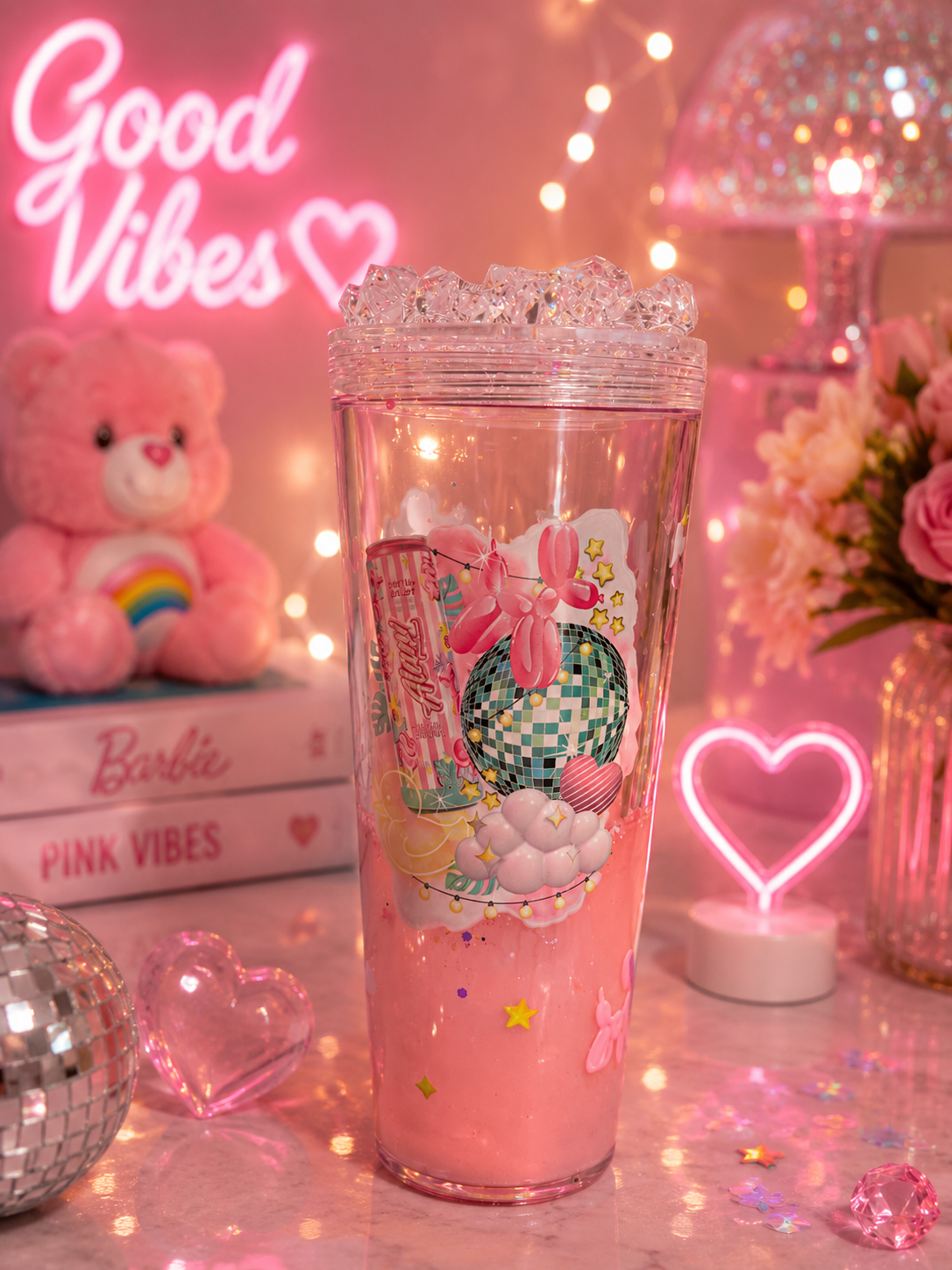 Pink Alani Energy Lava Acrylic Tumbler πβ‘β¨