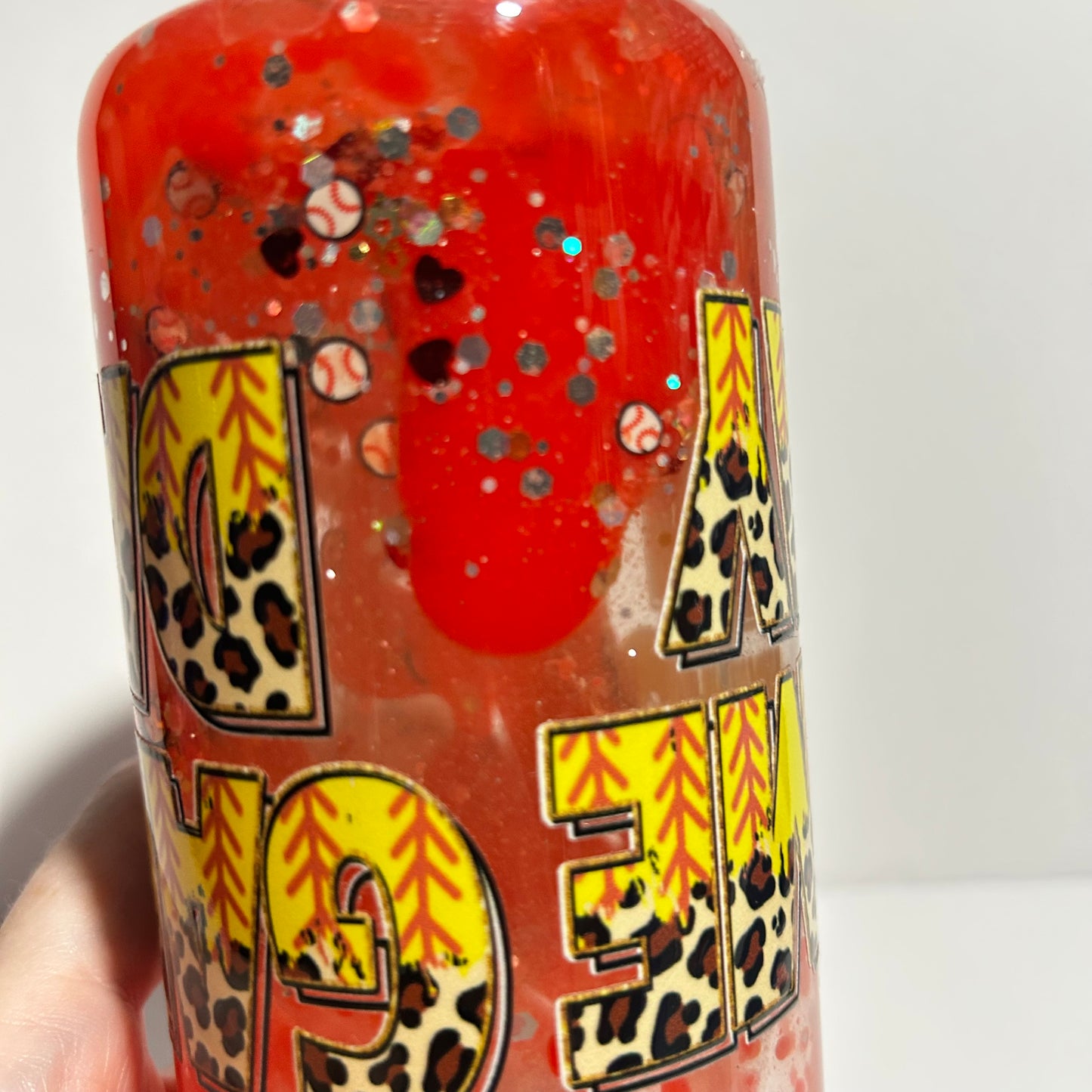 Loud & Proud Softball Mom Acrylic Lava Tumbler 🥎✨
