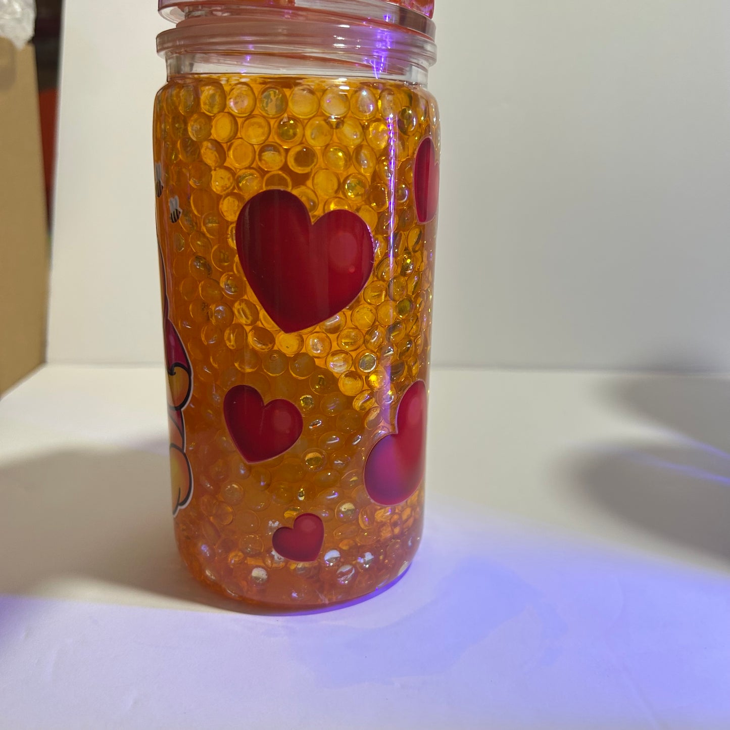 Pooh Bear Honey Acrylic Bubble Tumbler 🍯🐻✨