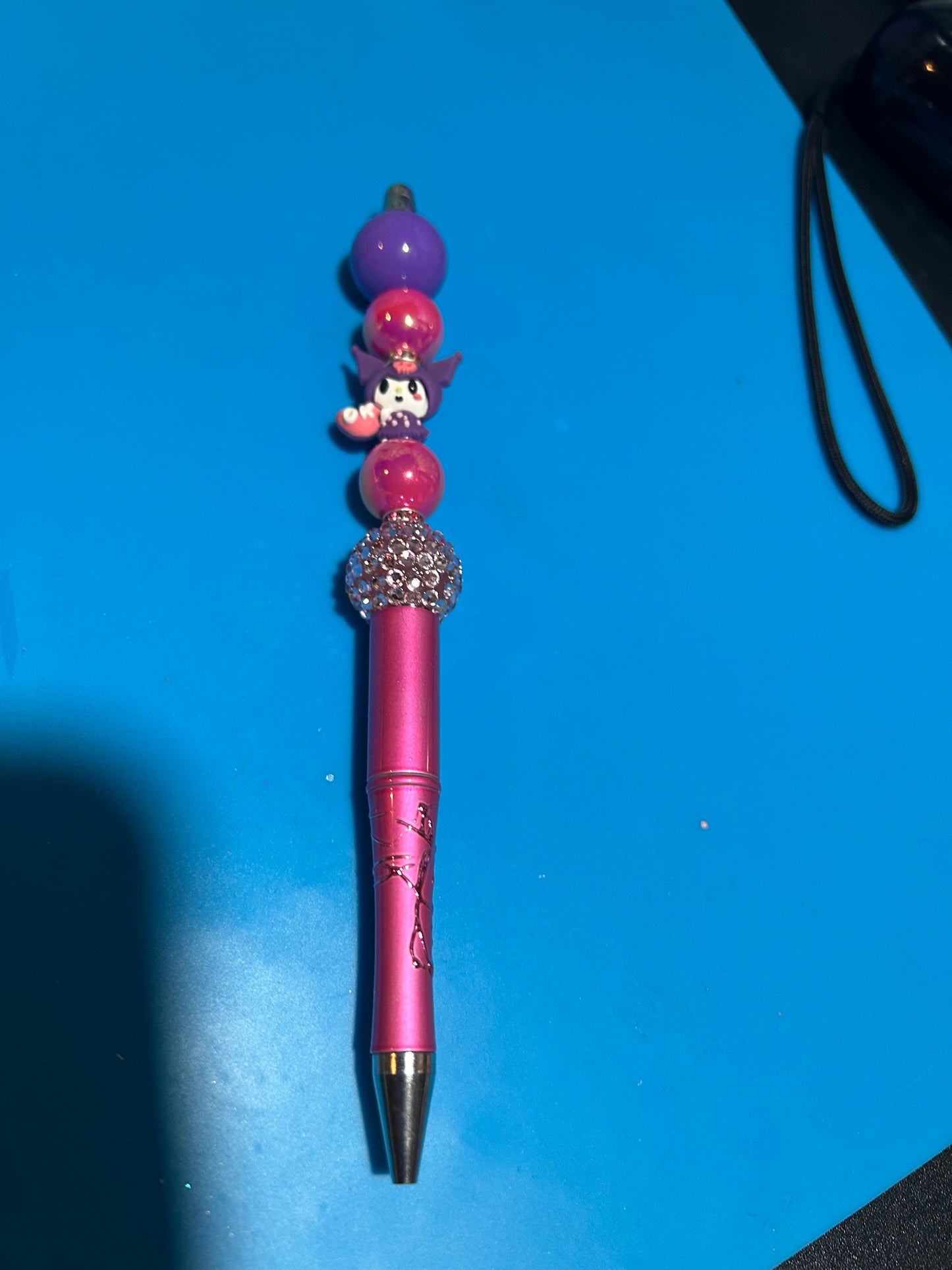 💜 Purple Rebel Beaded Pen ✨