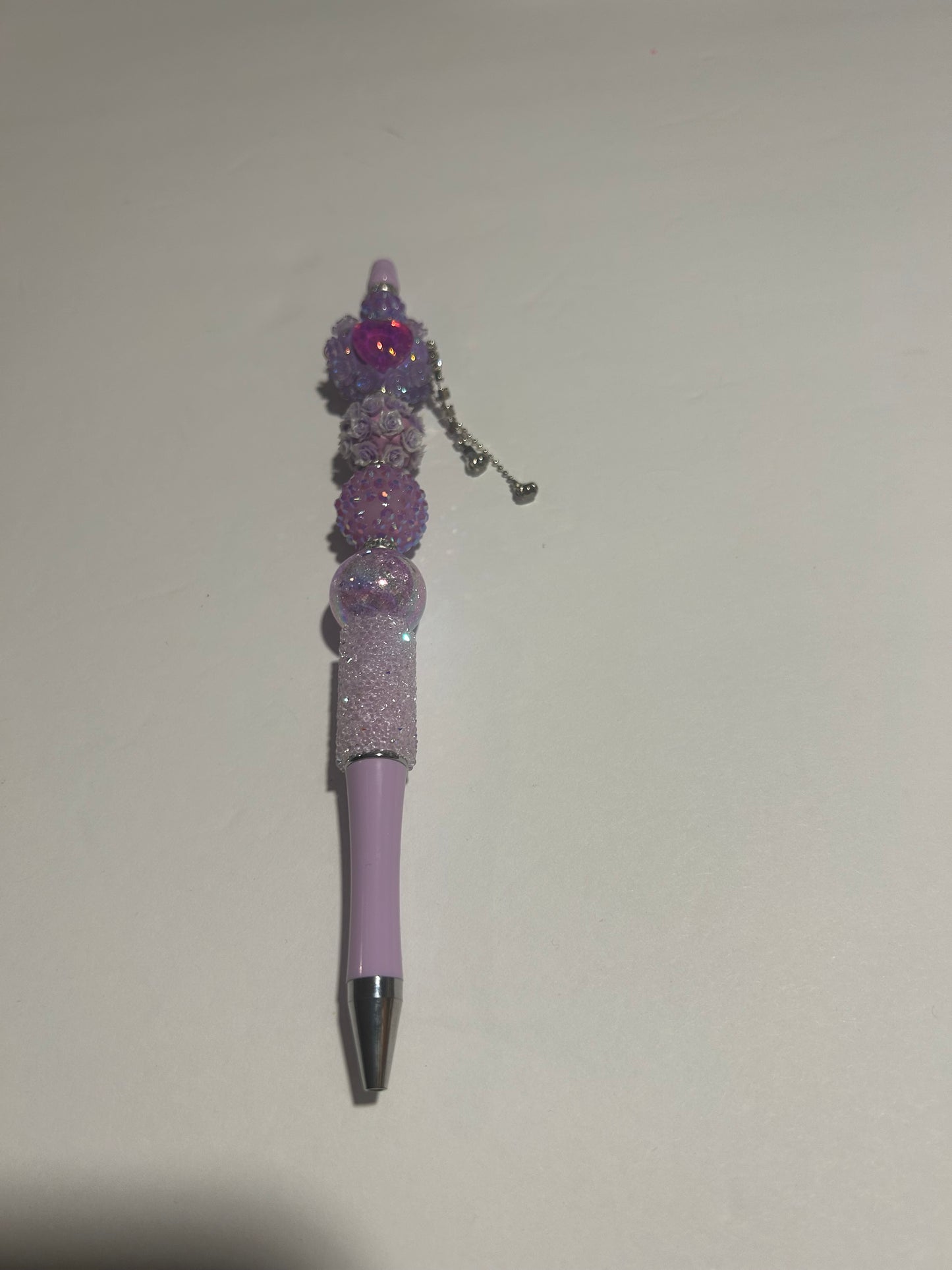 💜 Royal Lavender Luxe Beaded Pen ✨