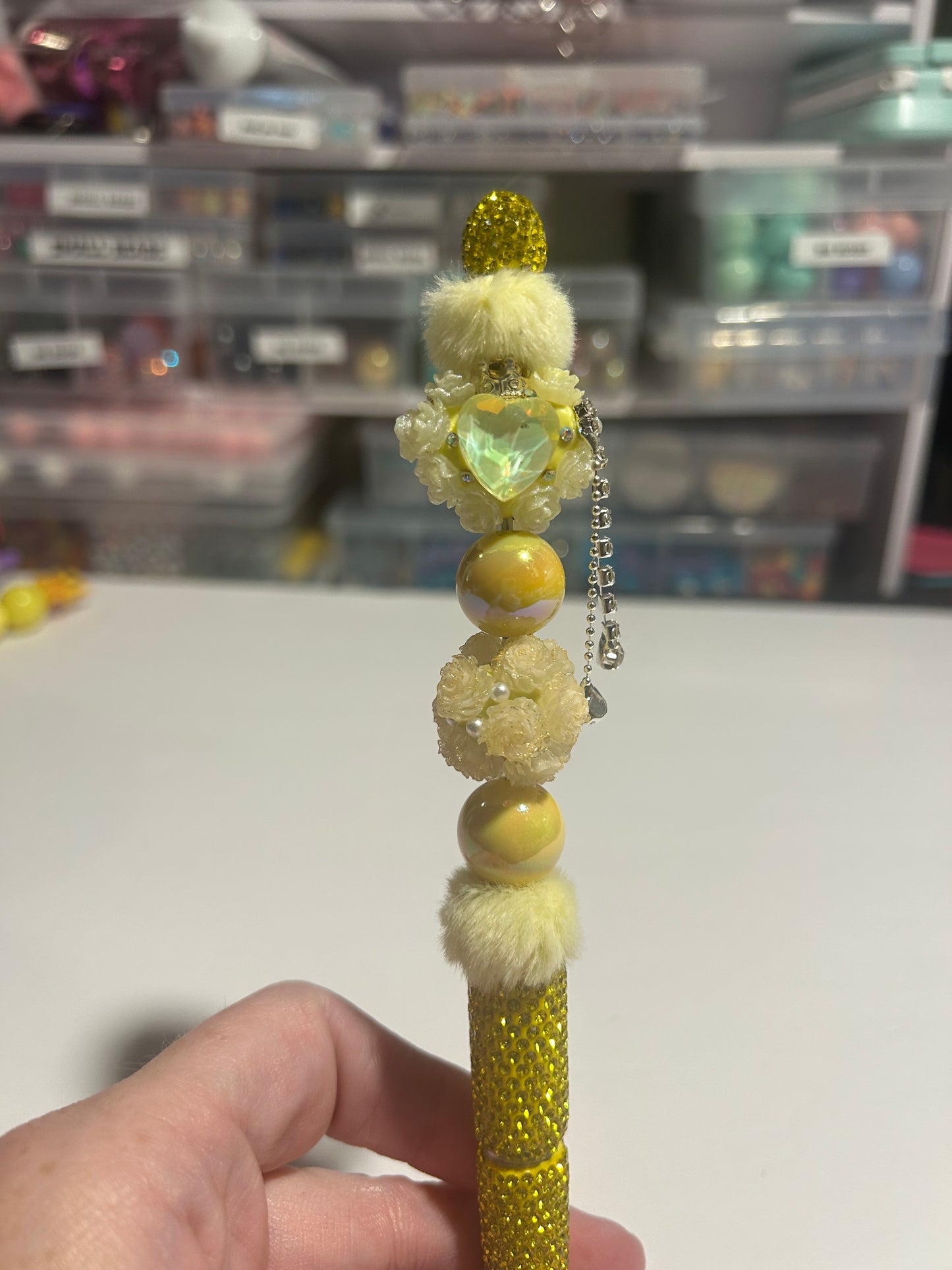 ✨ Golden Goddess Luxe Beaded Pen ✨