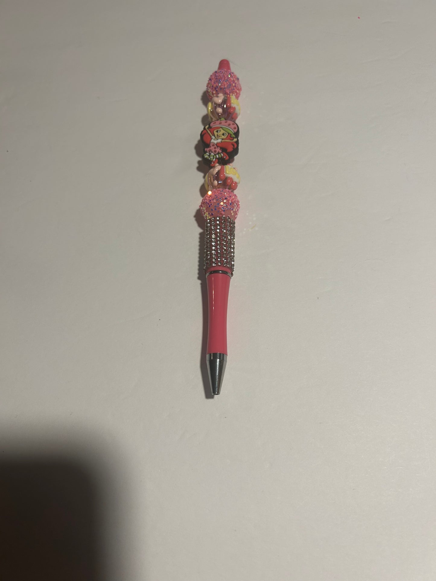 🍓 Sweet Strawberry Love Beaded Pen 🍓
