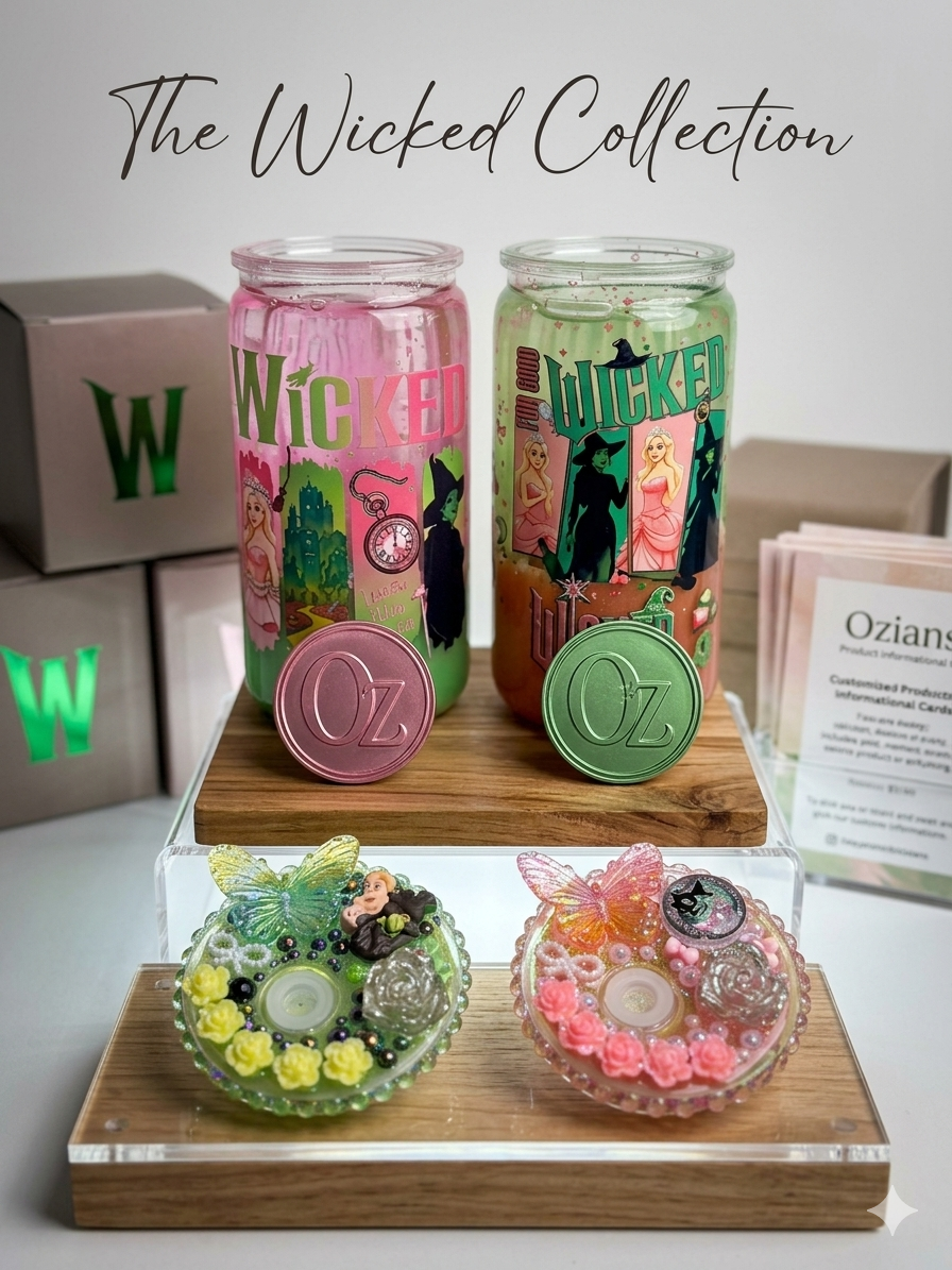 💚🩷 For Good, Wicked Glass Can Tumbler 💚🩷