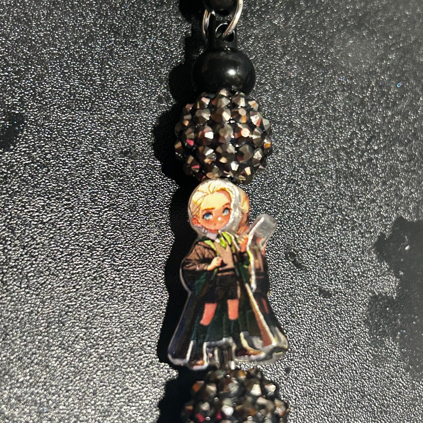 🐍 Slytherin House Beaded Badge Reel ✨