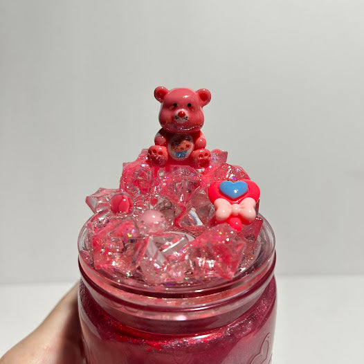 Pink "Bitch Please" Bear Lava Tumbler | 16 oz Handmade Acrylic Cup